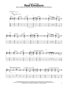 page one of Real Emotions (Guitar Tab)