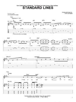 page one of Standard Lines (Guitar Tab)