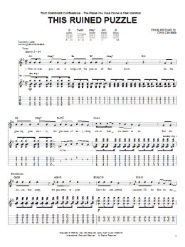 page one of This Ruined Puzzle (Guitar Tab)