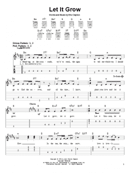 page one of Let It Grow (Easy Guitar Tab)