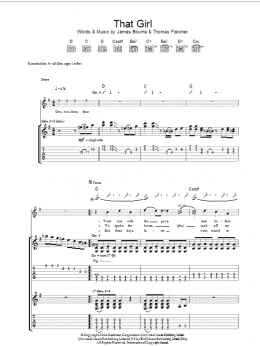 page one of That Girl (Guitar Tab)