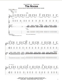 page one of The Noose (Guitar Tab)