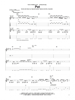 page one of Pet (Guitar Tab)