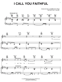 page one of I Call You Faithful (Piano, Vocal & Guitar Chords (Right-Hand Melody))