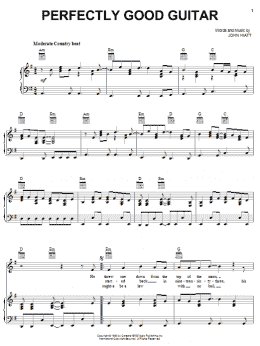 page one of Perfectly Good Guitar (Piano, Vocal & Guitar Chords (Right-Hand Melody))