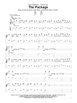 page one of The Package (Guitar Tab)