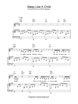 page one of Sleep Like A Child (Piano, Vocal & Guitar Chords)