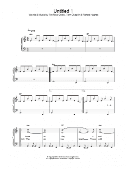 page one of Untitled 1 (Piano Solo)
