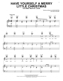page one of Have Yourself A Merry Little Christmas (Piano, Vocal & Guitar Chords (Right-Hand Melody))