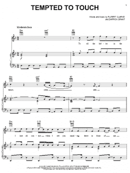page one of Tempted To Touch (Piano, Vocal & Guitar Chords (Right-Hand Melody))