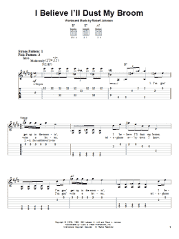 page one of I Believe I'll Dust My Broom (Easy Guitar Tab)