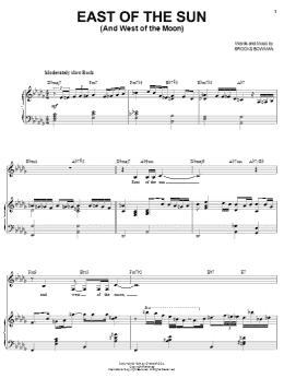 page one of East Of The Sun (And West Of The Moon) (Piano & Vocal)