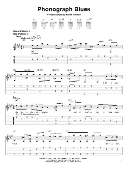 page one of Phonograph Blues (Easy Guitar Tab)