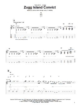 page one of Zugg Island Convict (Guitar Tab)