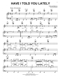 page one of Have I Told You Lately (Piano, Vocal & Guitar Chords (Right-Hand Melody))