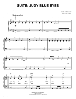 page one of Suite: Judy Blue Eyes (Easy Piano)