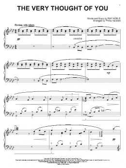 page one of The Very Thought Of You (arr. Phillip Keveren) (Piano Solo)