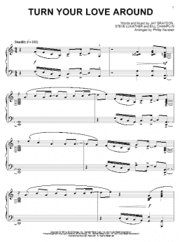 page one of Turn Your Love Around (arr. Phillip Keveren) (Piano Solo)