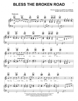page one of Bless The Broken Road (Piano, Vocal & Guitar Chords (Right-Hand Melody))