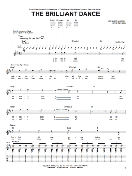 page one of The Brilliant Dance (Guitar Tab)