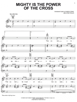 page one of Mighty Is The Power Of The Cross (Piano, Vocal & Guitar Chords (Right-Hand Melody))