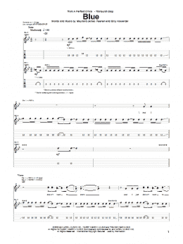 page one of Blue (Guitar Tab)