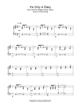 page one of It's Only A Diary (Piano Solo)