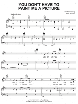 page one of You Don't Have To Paint Me A Picture (Piano, Vocal & Guitar Chords (Right-Hand Melody))
