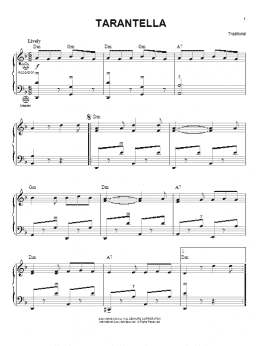 page one of Tarantella (Accordion)