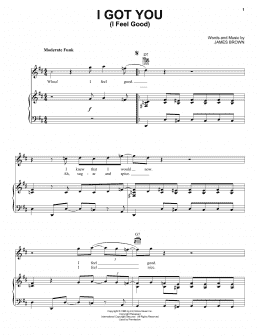 page one of I Got You (I Feel Good) (Piano, Vocal & Guitar Chords (Right-Hand Melody))