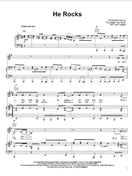 page one of He Rocks (Piano, Vocal & Guitar Chords (Right-Hand Melody))