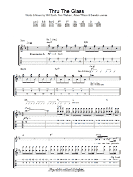 page one of Thru The Glass (Guitar Tab)