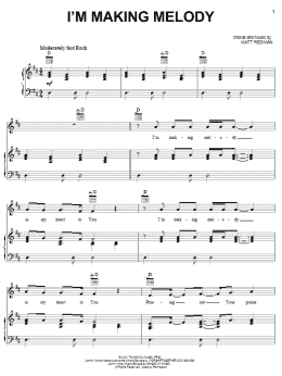 page one of I'm Making Melody (Piano, Vocal & Guitar Chords (Right-Hand Melody))