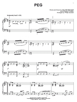 page one of Peg (arr. Phillip Keveren) (Piano Solo)