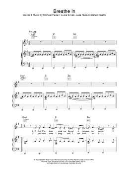 page one of Breathe In (Piano, Vocal & Guitar Chords)