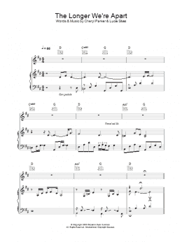 page one of The Longer We're Apart (Piano, Vocal & Guitar Chords)