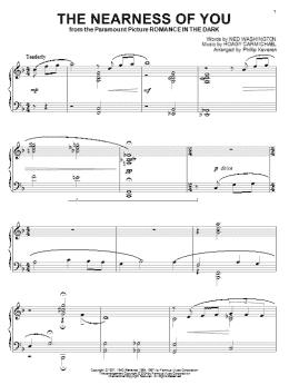 page one of The Nearness Of You (arr. Phillip Keveren) (Piano Solo)