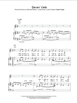 page one of Seven Veils (Piano, Vocal & Guitar Chords)