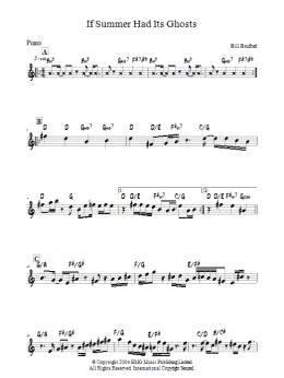 page one of If Summer Had Its Ghosts (Piano Solo)