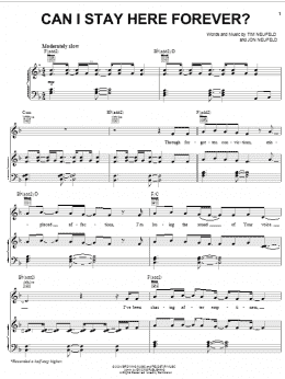 page one of Can I Stay Here Forever? (Piano, Vocal & Guitar Chords (Right-Hand Melody))