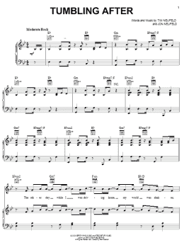page one of Tumbling After (Piano, Vocal & Guitar Chords (Right-Hand Melody))