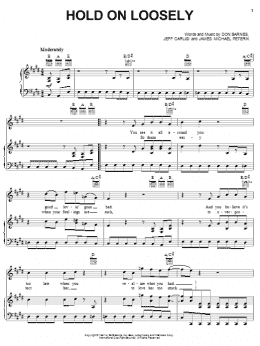 page one of Hold On Loosely (Piano, Vocal & Guitar Chords (Right-Hand Melody))