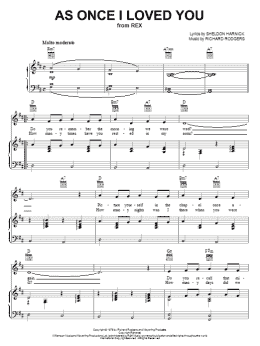page one of As Once I Loved You (Piano, Vocal & Guitar Chords (Right-Hand Melody))
