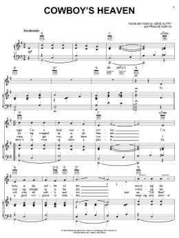 page one of Cowboy's Heaven (Piano, Vocal & Guitar Chords (Right-Hand Melody))