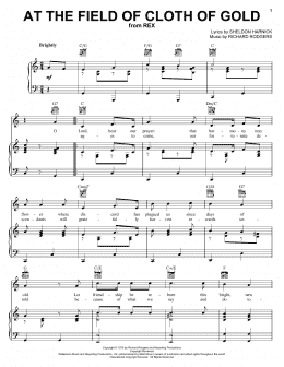 page one of At The Field Of Cloth Of Gold (Piano, Vocal & Guitar Chords (Right-Hand Melody))