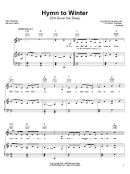 page one of Hymn To Winter (Piano, Vocal & Guitar Chords (Right-Hand Melody))