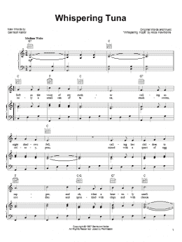 page one of Whispering Tuna (Piano, Vocal & Guitar Chords (Right-Hand Melody))
