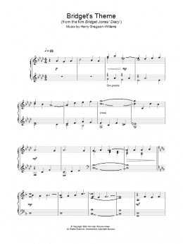 page one of Bridget's Theme (Piano Solo)