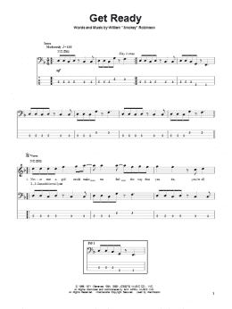 page one of Get Ready (Bass Guitar Tab)
