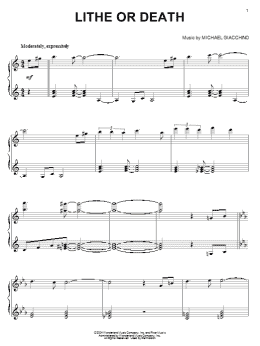page one of Lithe Or Death (Piano Solo)